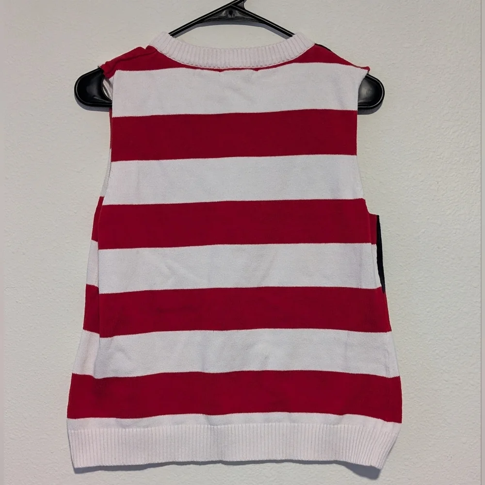 Patriotic Sleeveless Knit Top - Picture 3 of 3